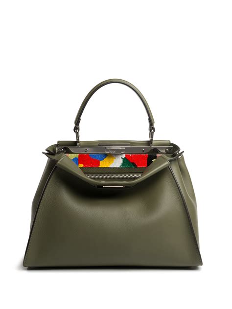 grey fendi|fendi peekaboo green.